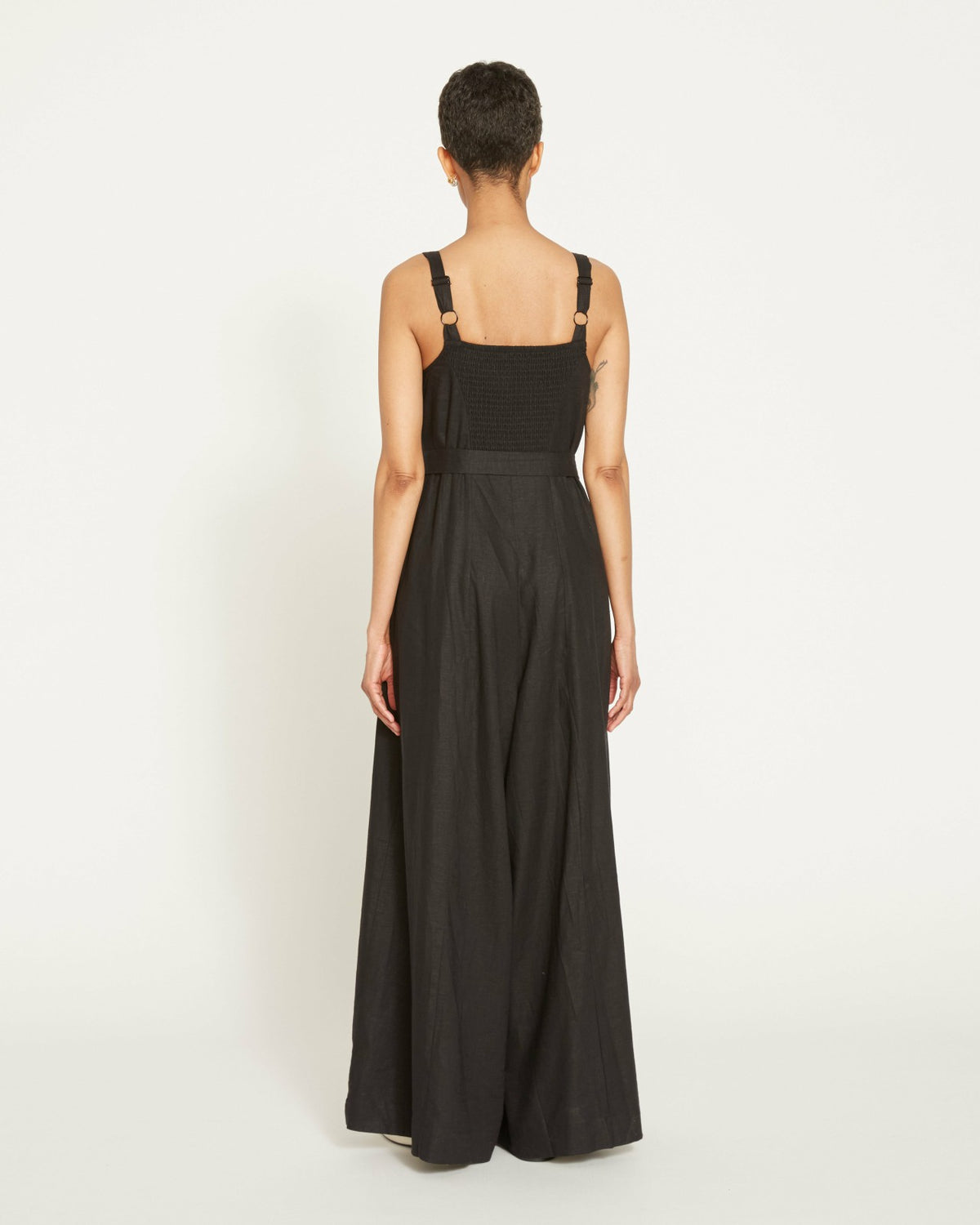 Promenade Linen Blend Jumpsuit - Black | Universal Standard