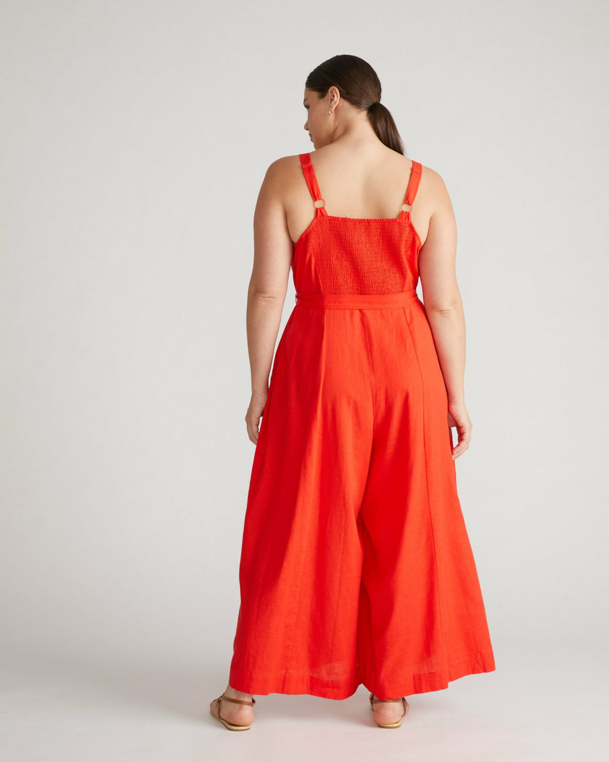Promenade Linen Blend Jumpsuit - Shoreline Sunset | Universal Standard