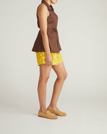 Adelaide Sleeveless Linen Blend Shirt - Peppercorn | Universal Standard