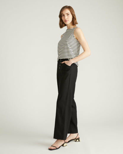 Coastal Linen Blend Pants - Black | Universal Standard