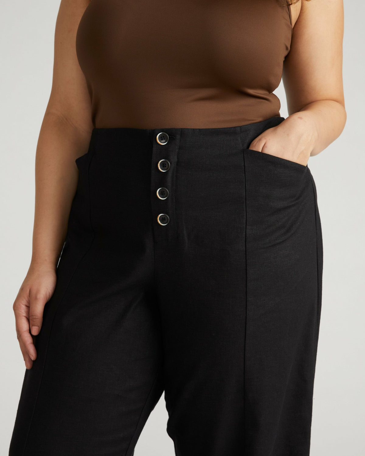 Coastal Linen Blend Pants - Black | Universal Standard