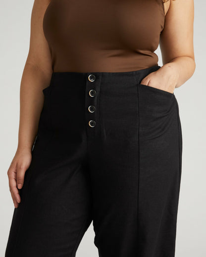 Coastal Linen Blend Pants - Black | Universal Standard