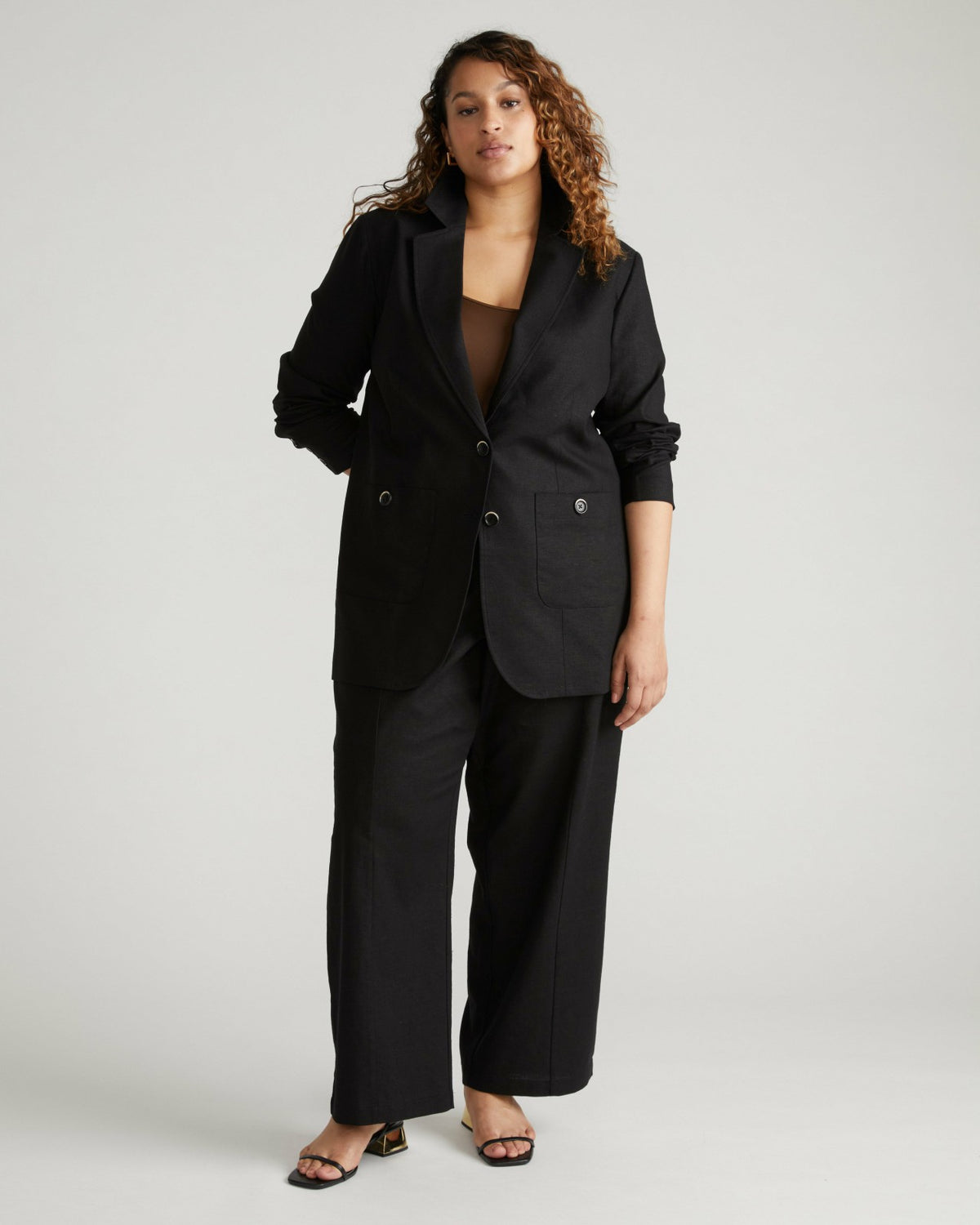 Coastal Linen Blend Pants - Black | Universal Standard