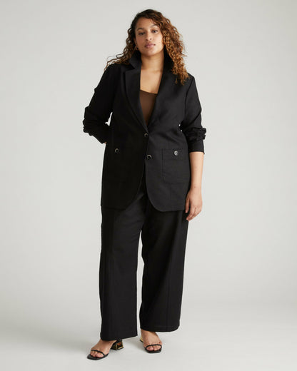 Coastal Linen Blend Pants - Black | Universal Standard