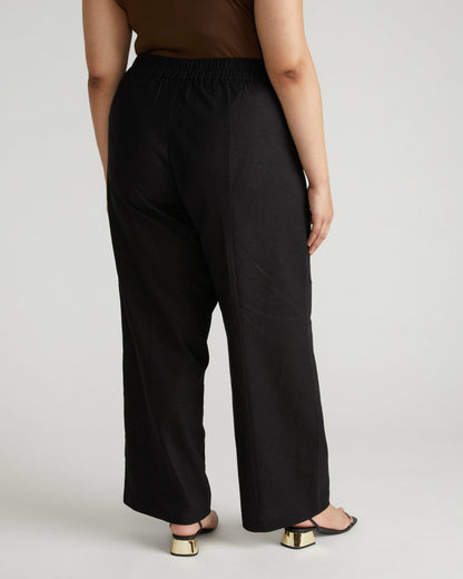 Coastal Linen Blend Pants - Black | Universal Standard