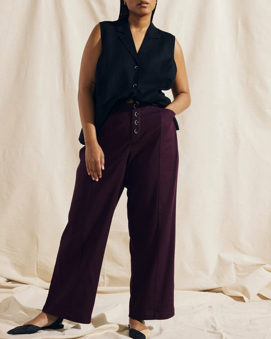 Coastal Linen Blend Pants - Acai | Universal Standard