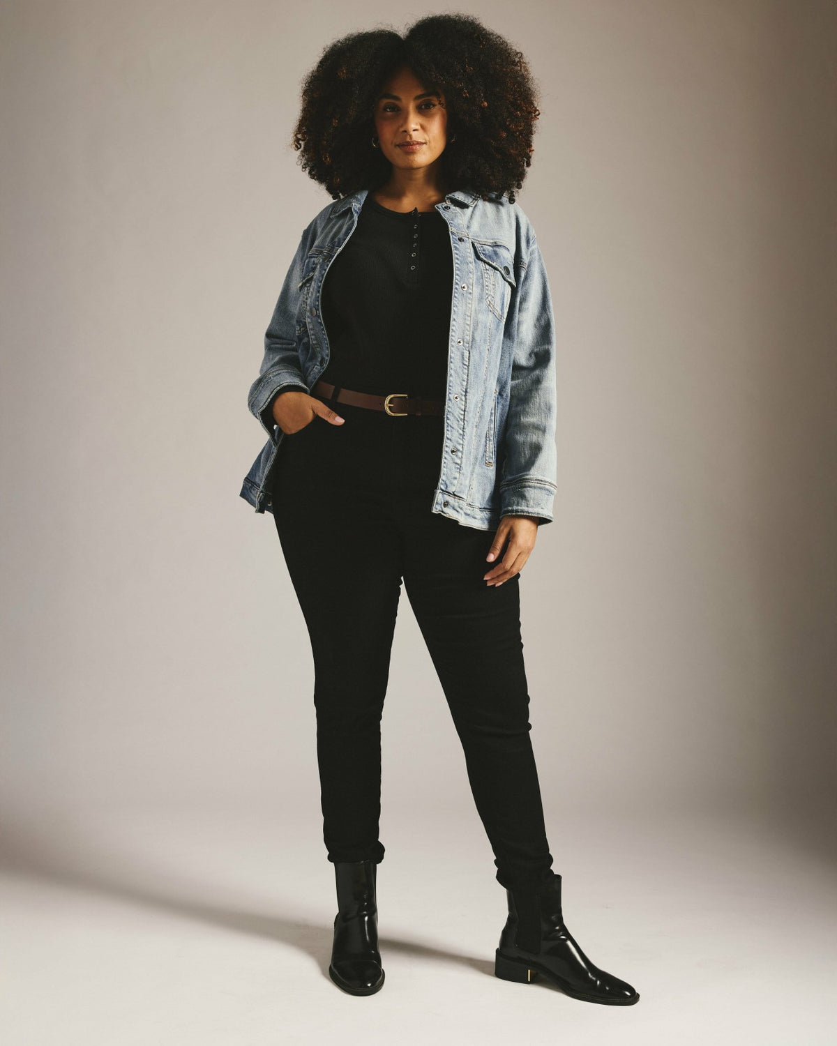 Seine High Rise Skinny Jeans 30 Inch - Jet Black | Universal Standard