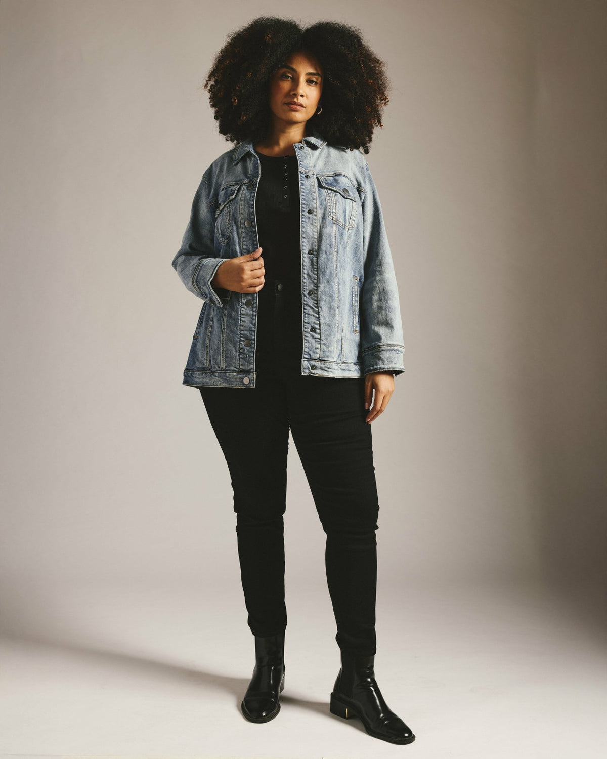 Seine High Rise Skinny Jeans 30 Inch - Jet Black | Universal Standard
