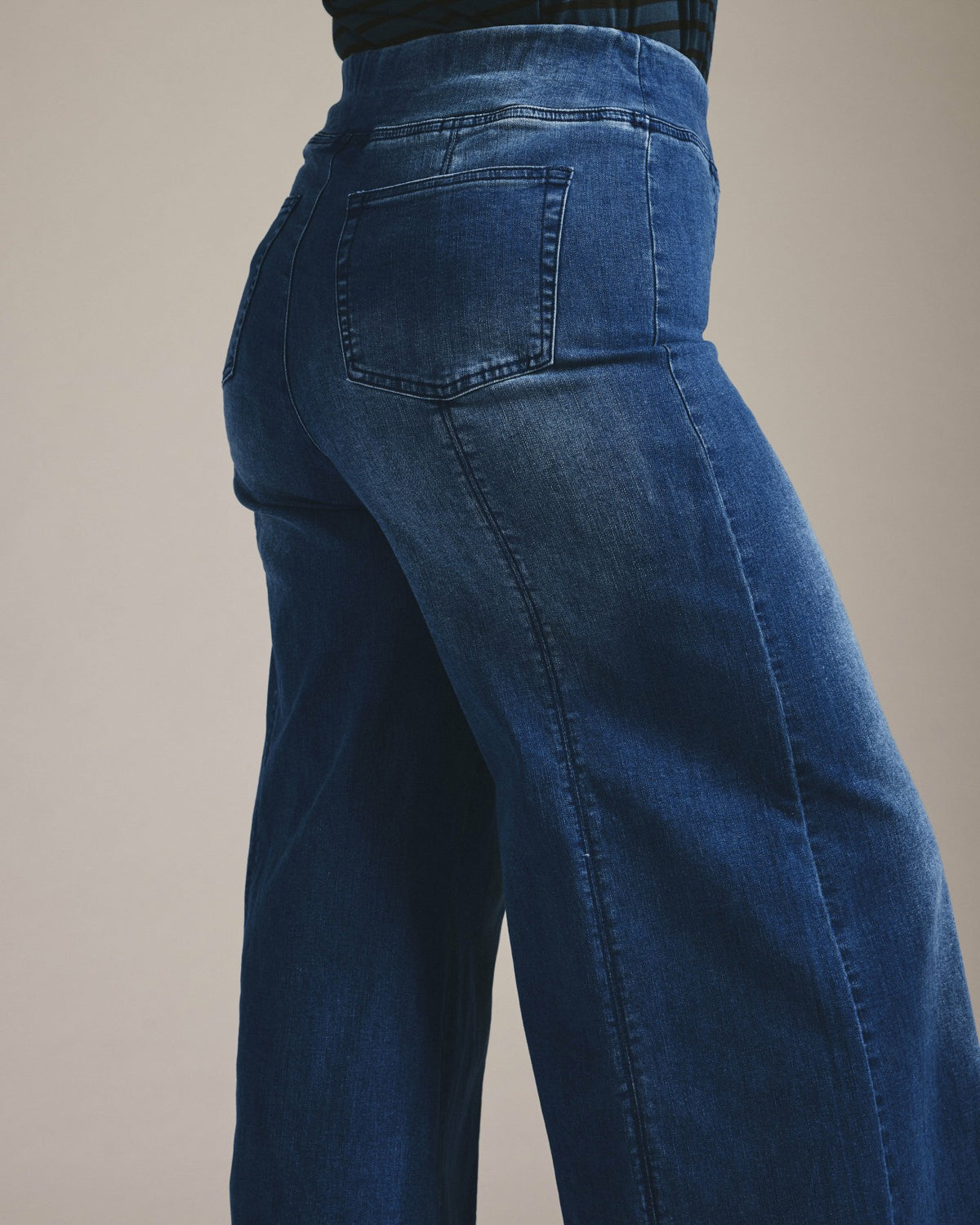 Olivia Pintuck Wide Leg Jeans - True Blue | Universal Standard
