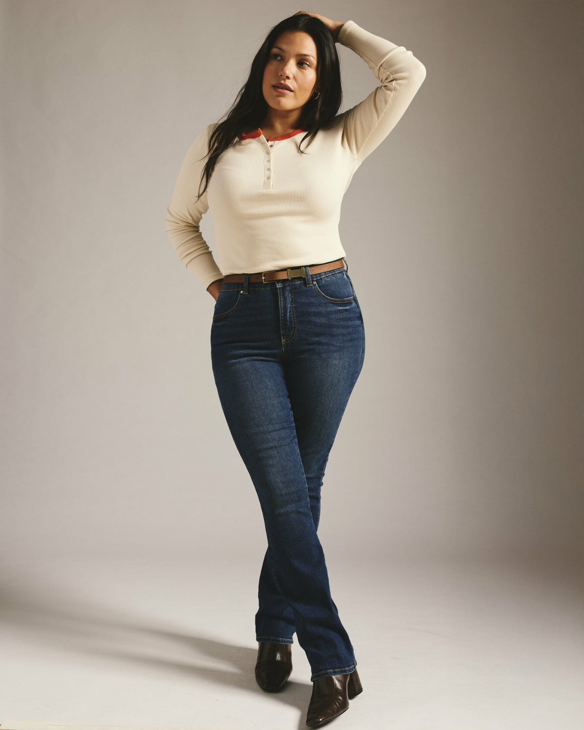 Marne Bootcut Jeans 32 inch - Naval Blue Wash | Universal Standard