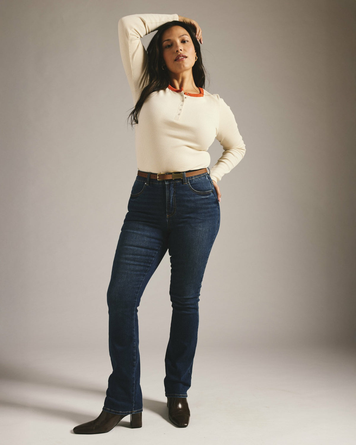 Marne Bootcut Jeans 32 inch - Naval Blue Wash | Universal Standard