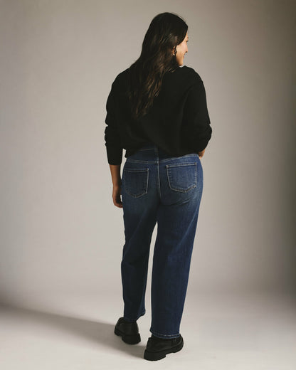 Etta High Rise Straight Leg Jeans 28 Inch - Saint Lawrence Blue | Universal Standard