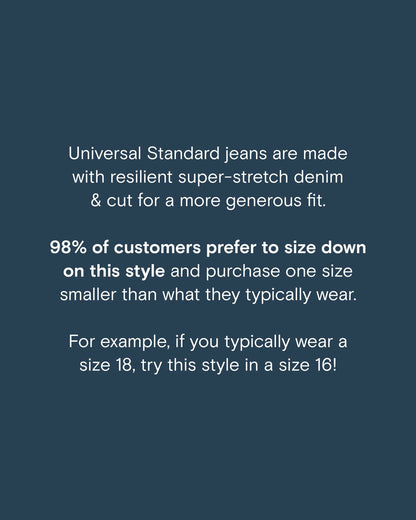 Etta High Rise Straight Leg Jeans 28 Inch - Saint Lawrence Blue | Universal Standard