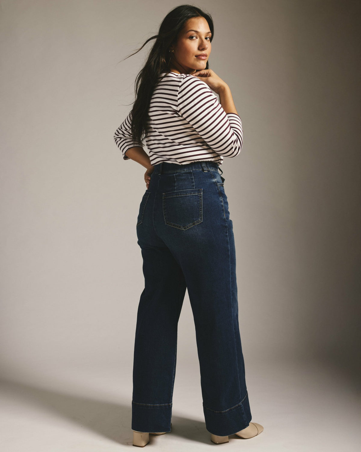 Carrie High Rise Wide Leg Jeans - Naval Blue Wash | Universal Standard