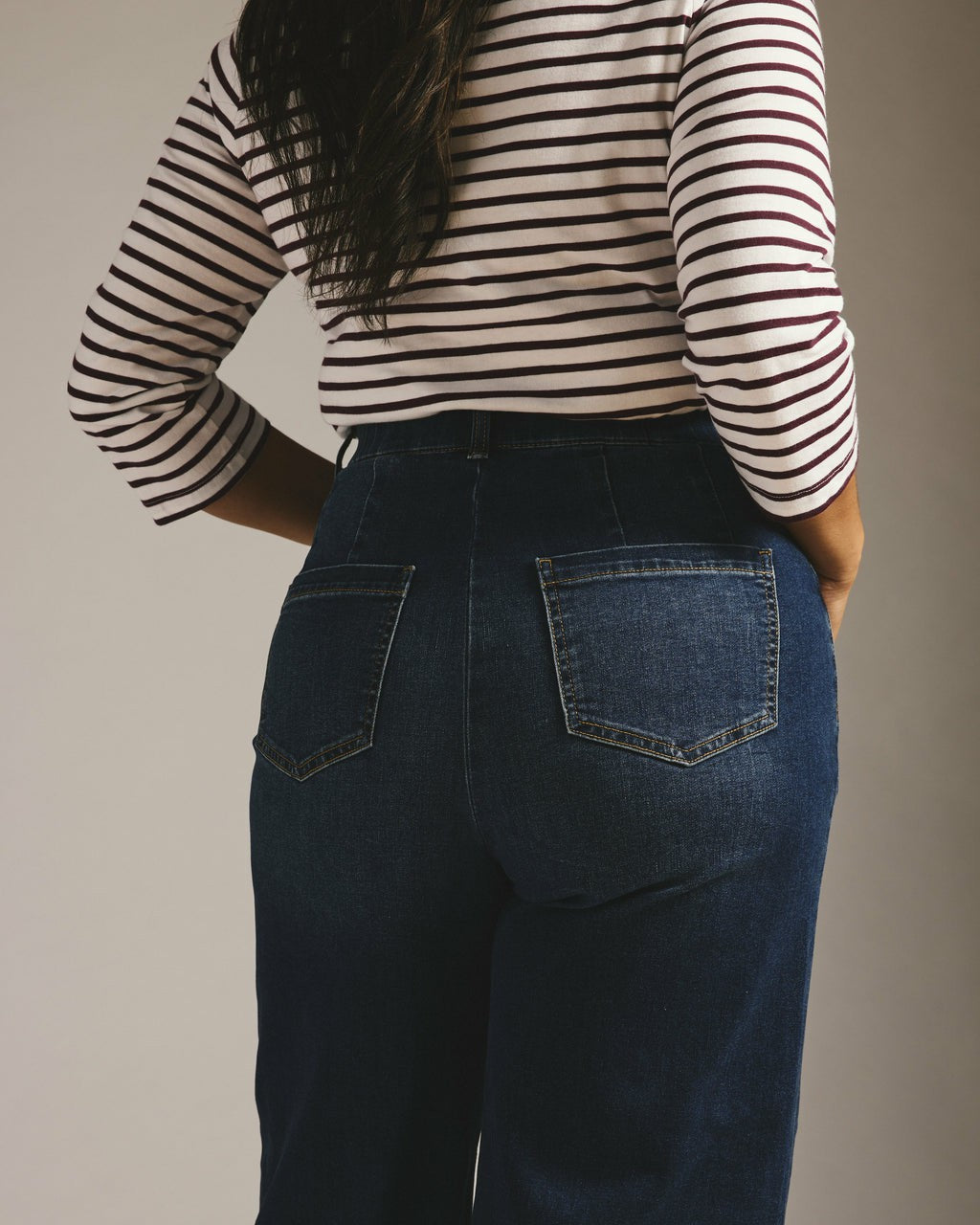 Carrie High Rise Wide Leg Jeans - Naval Blue Wash | Universal Standard