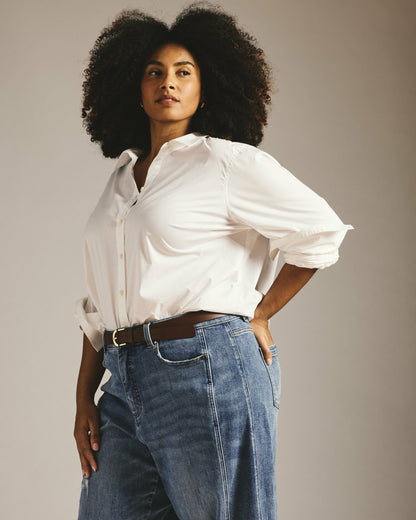Dakota Twisted Leg Jeans - Distressed Washed Indigo | Universal Standard