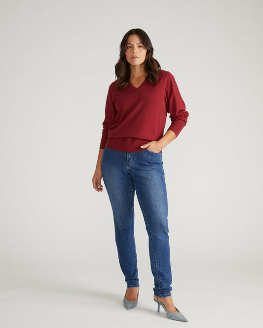 Joni High Rise Curve Slim Leg Jeans 32 Inch - True Blue | Universal Standard