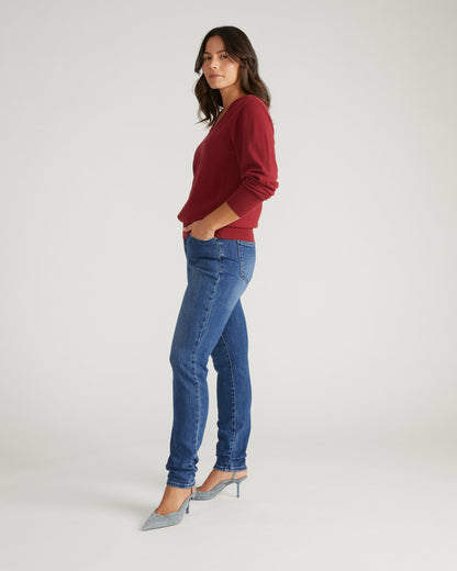 Joni High Rise Curve Slim Leg Jeans 32 Inch - True Blue | Universal Standard