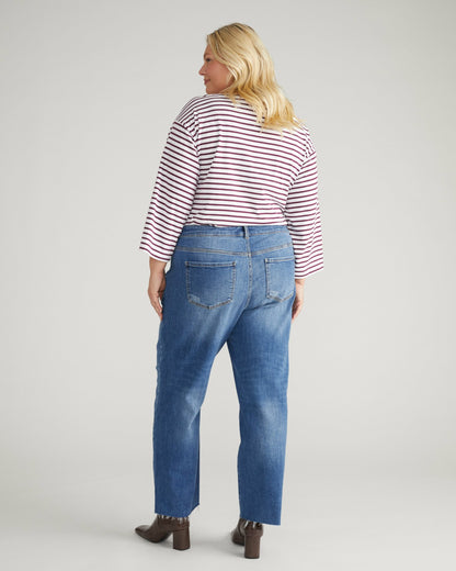 Etta High Rise Straight Leg Jeans 31 Inch - Camden Blue | Universal Standard