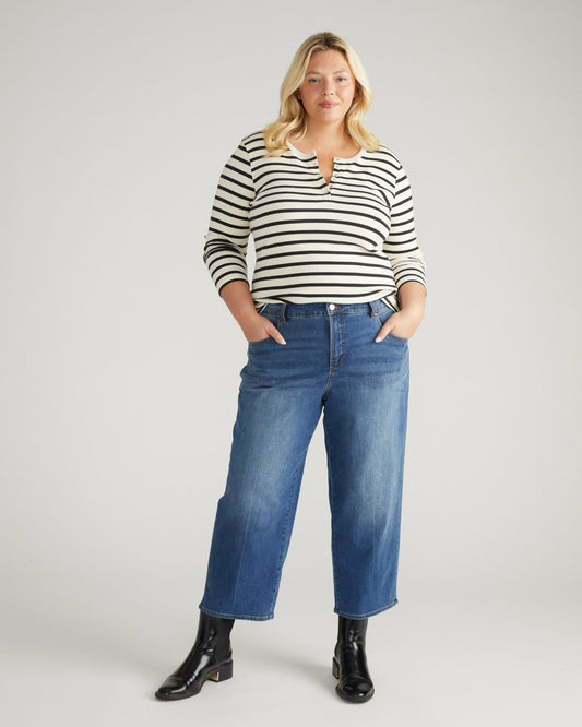 Bae Boyfriend Crop Jeans - Washed Vintage Indigo | Universal Standard