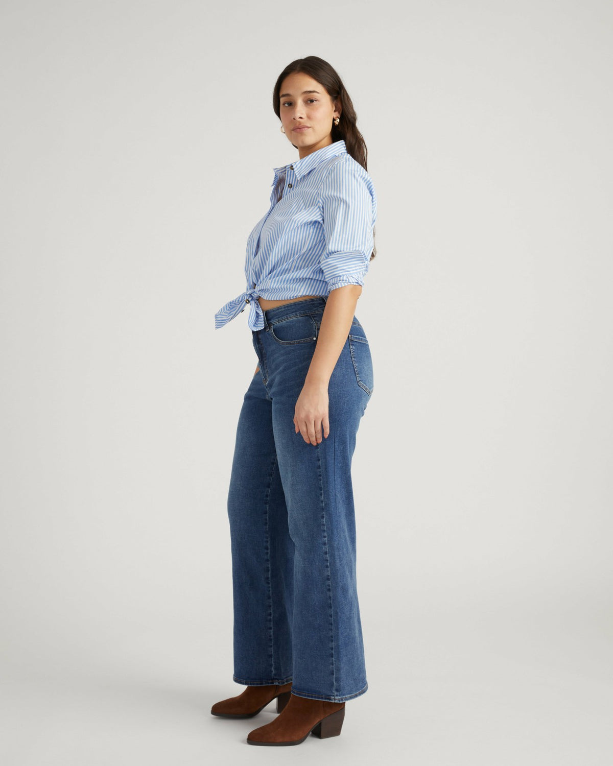 Roxy Relaxed Bootcut Jeans - Anzio Blue | Universal Standard