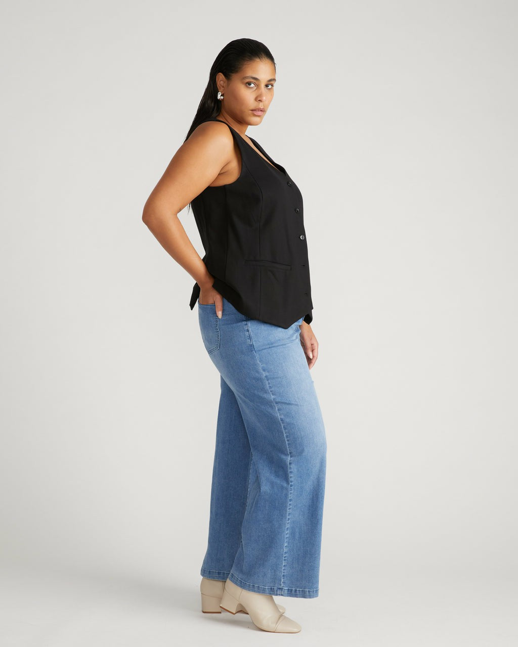 Taylor ComfortDenim Trouser Jeans - Brazil Blue | Universal Standard