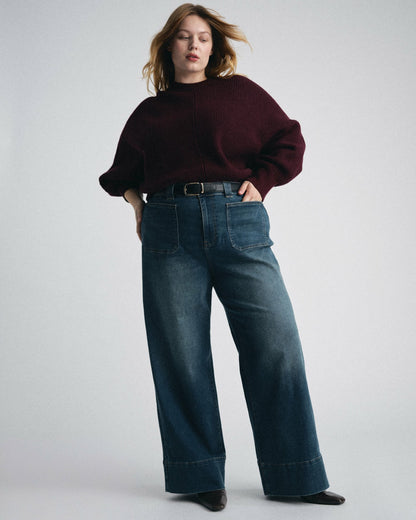 Claudia High Rise Stretch Jeans - Naval Blue Wash | Universal Standard