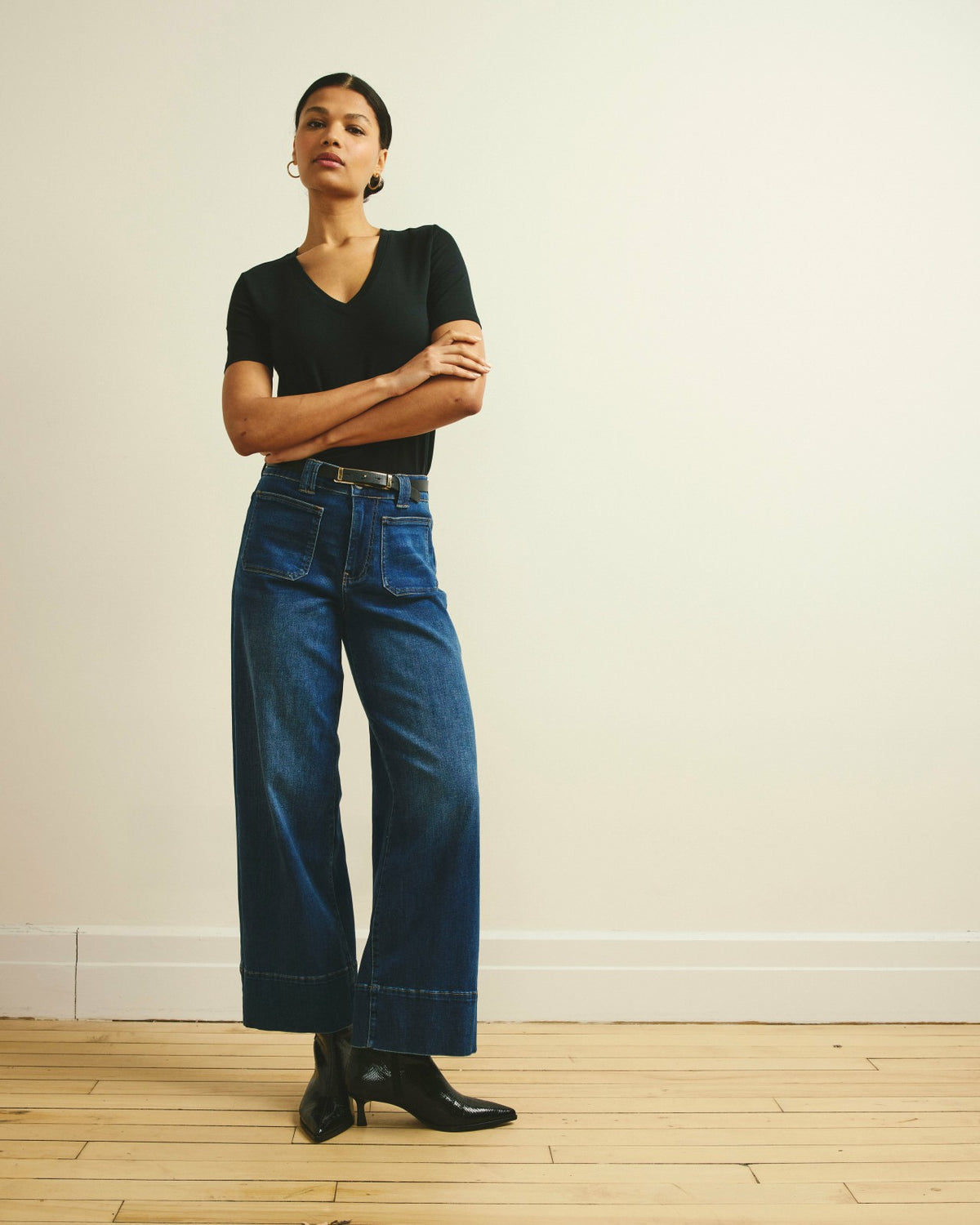 Claudia High Rise Stretch Jeans - Naval Blue Wash | Universal Standard