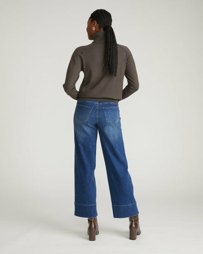 Claudia High Rise Stretch Jeans - Naval Blue Wash | Universal Standard