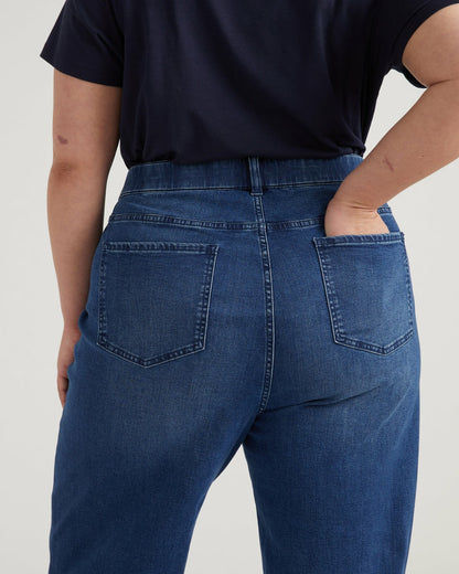 Ella High Rise Straight Leg Jeans - True Blue | Universal Standard