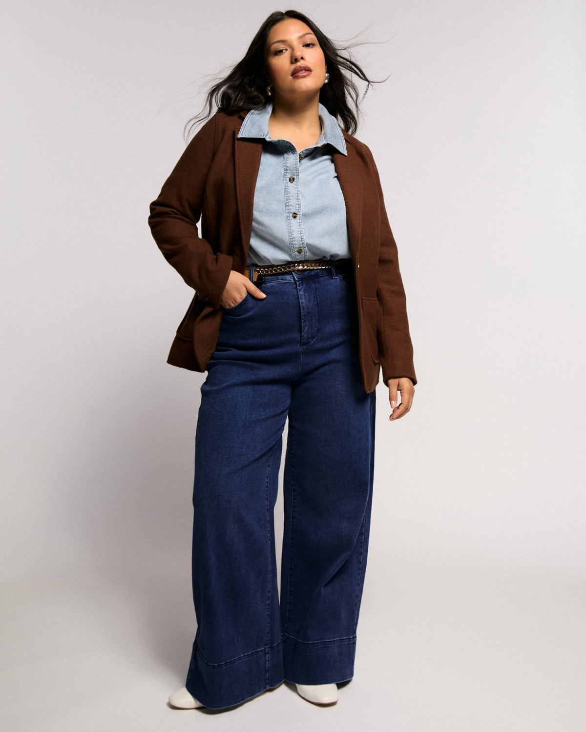 Carrie High Rise Wide Leg Jeans - Dark Indigo | Universal Standard