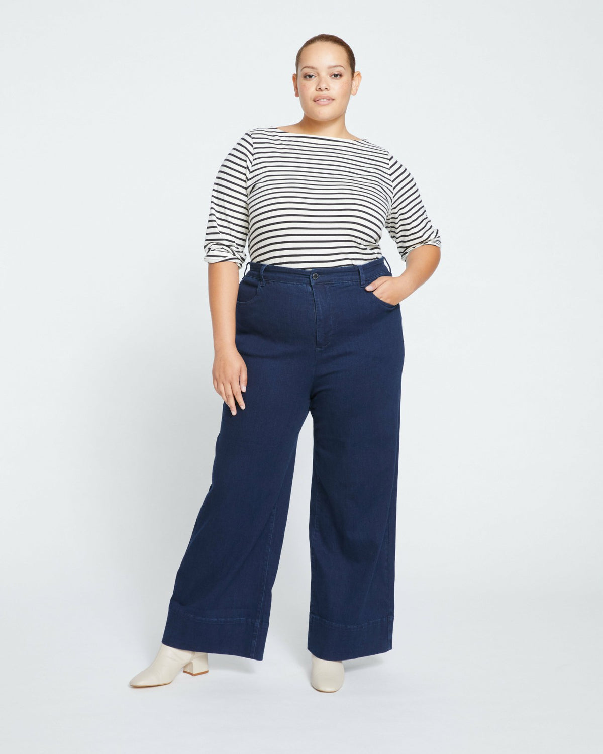 Carrie High Rise Wide Leg Jeans - Dark Indigo | Universal Standard