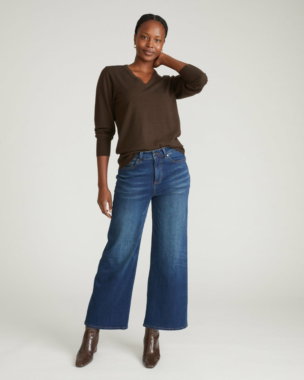 Roxy Relaxed Bootcut Jeans - Field Of Dreams Indigo | Universal Standard