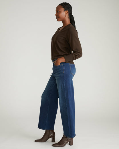 Roxy Relaxed Bootcut Jeans - Field Of Dreams Indigo | Universal Standard