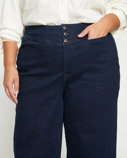 Charlie High Rise Sailor Jeans - Dark Indigo | Universal Standard