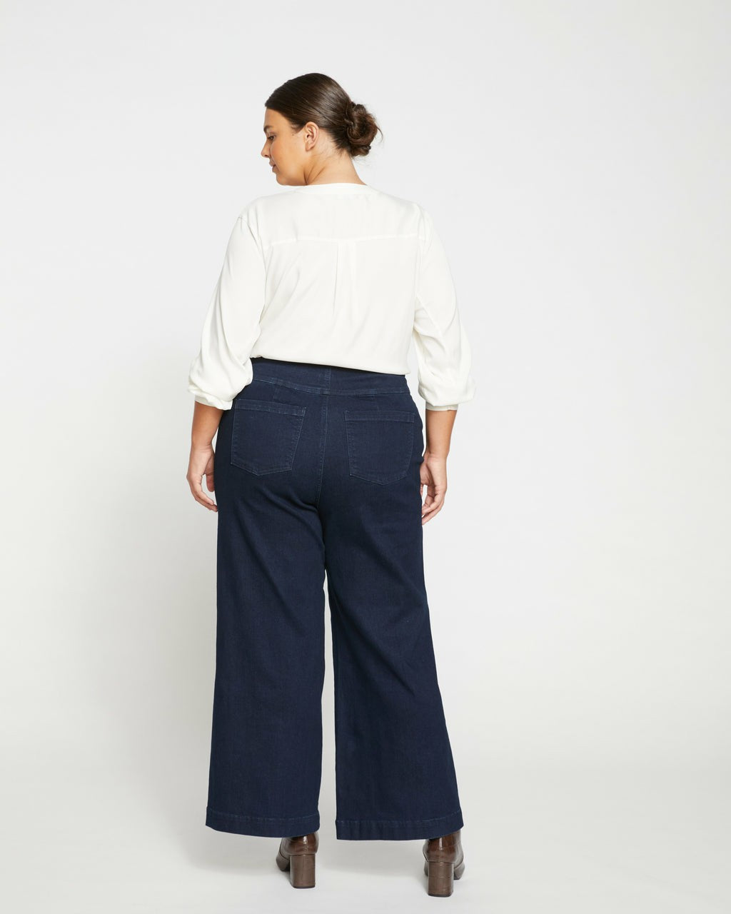 Charlie High Rise Sailor Jeans - Dark Indigo | Universal Standard