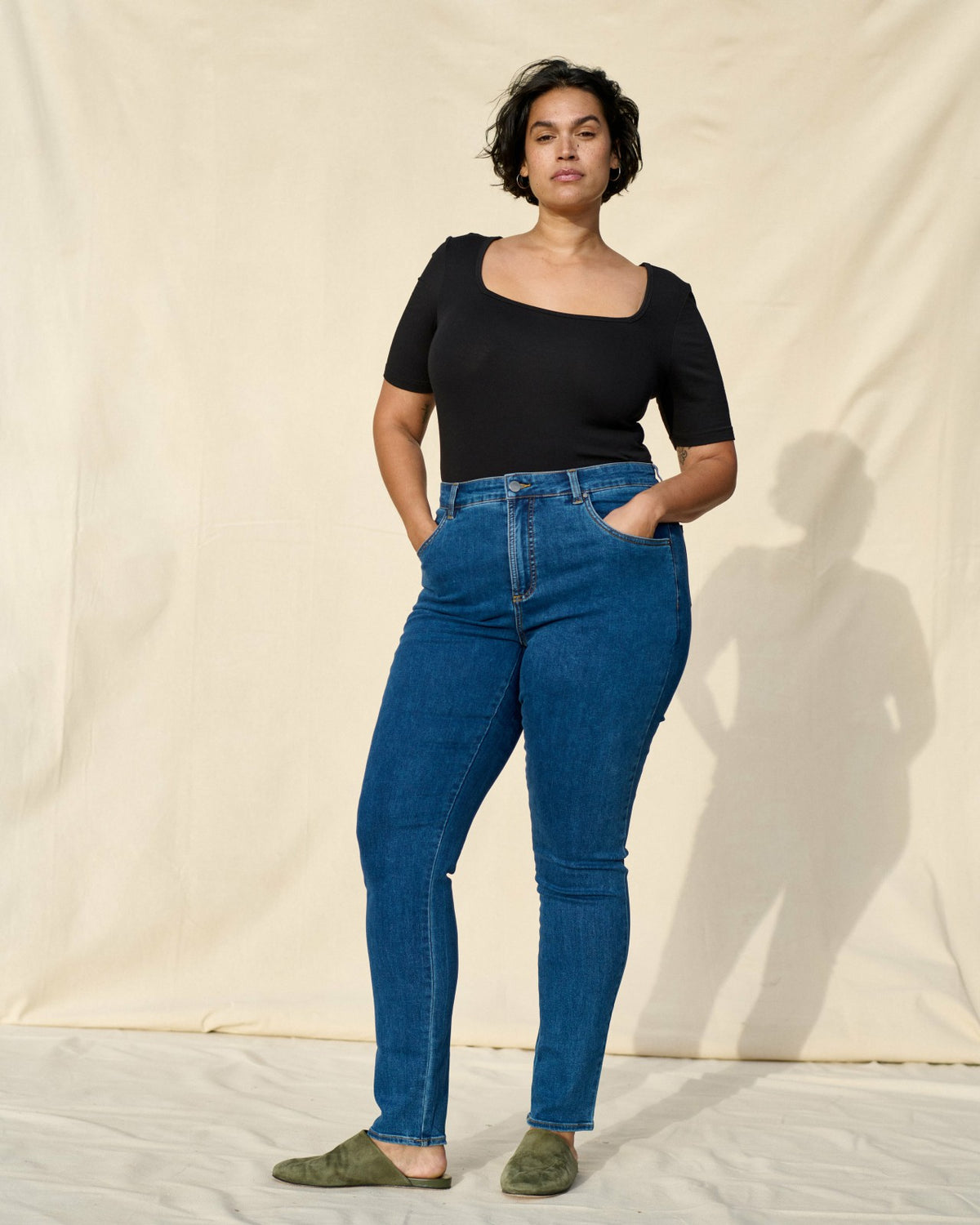 Seine High Rise Skinny Jeans 32 Inch - True Blue | Universal Standard