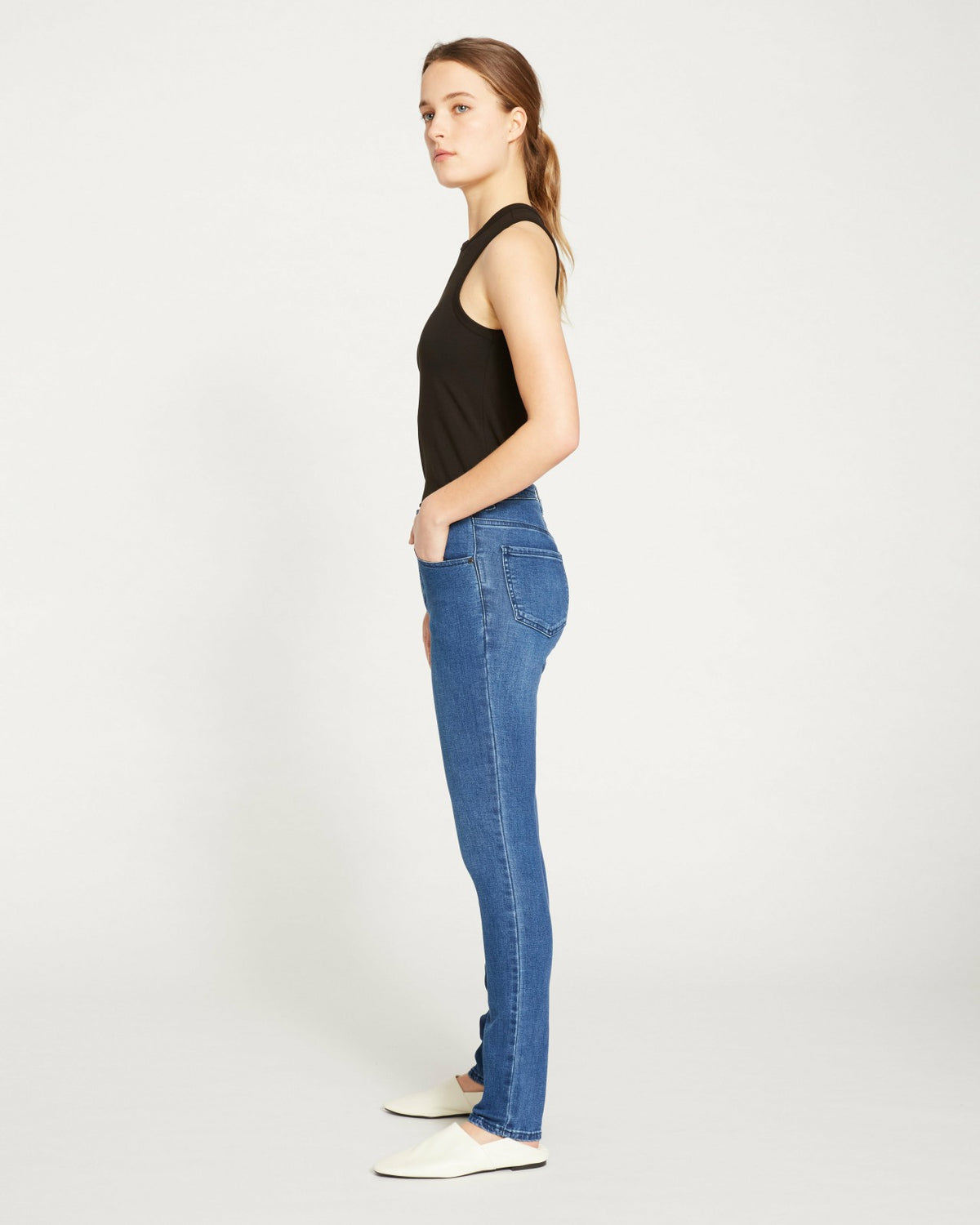 Seine High Rise Skinny Jeans 32 Inch - True Blue | Universal Standard