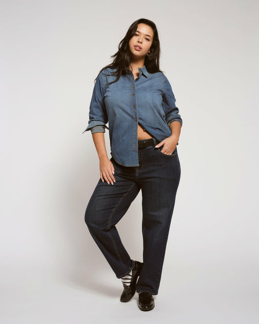 Seine High Rise Straight Leg Jean 29 Inch - Heritage Indigo | Universal Standard