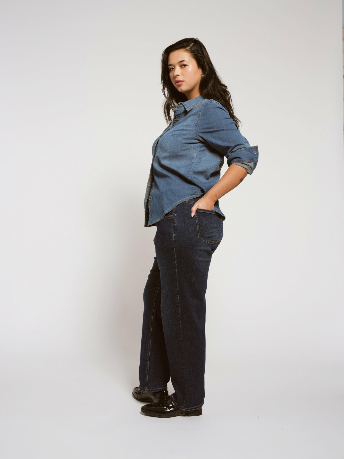 Seine High Rise Straight Leg Jean 29 Inch - Heritage Indigo | Universal Standard