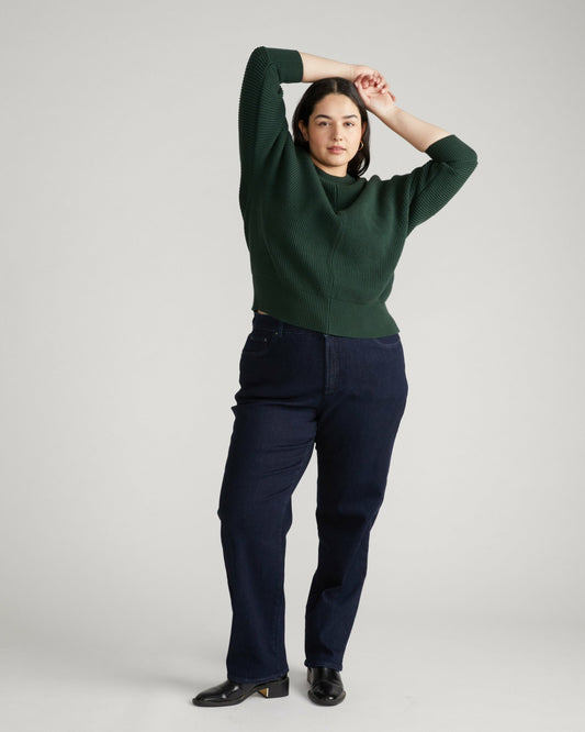 Donna High Rise Curve Straight Leg Jeans 32 Inch - Dark Indigo | Universal Standard