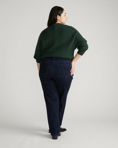 Donna High Rise Curve Straight Leg Jeans 32 Inch - Dark Indigo | Universal Standard