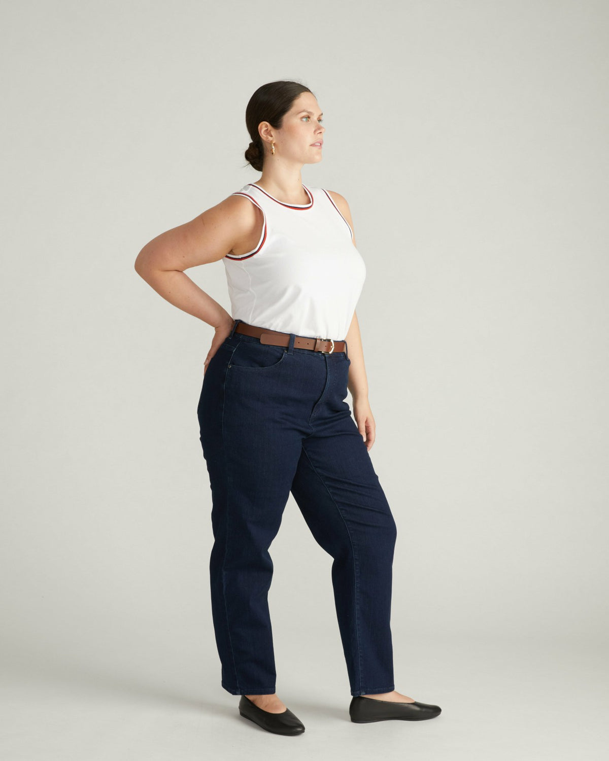 Ella High Rise Straight Leg Jeans - Balearic Blue | Universal Standard