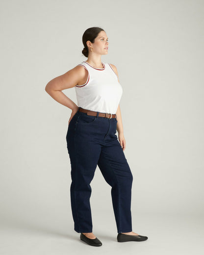 Ella High Rise Straight Leg Jeans - Balearic Blue | Universal Standard