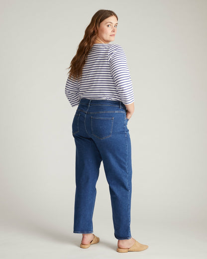 Etta High Rise Straight Leg Jeans 31 Inch - Aged Indigo | Universal Standard