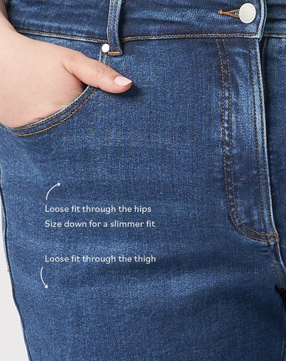 Etta High Rise Straight Leg Jeans 31 Inch - Aged Indigo | Universal Standard