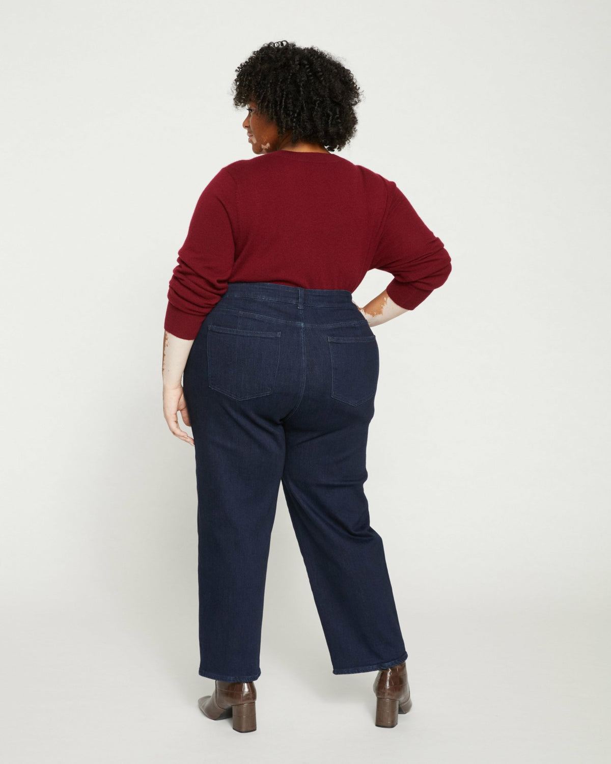 Donna High Rise Curve Straight Leg Jeans 27 Inch - Dark Indigo | Universal Standard