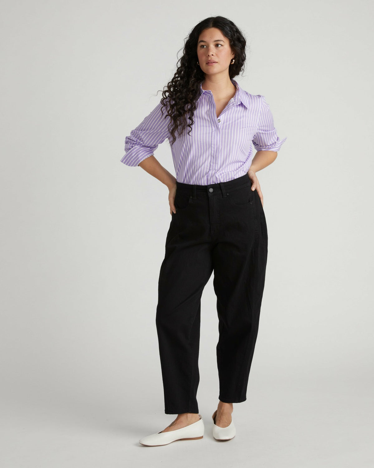 Dakota Twisted Leg Jeans - Jet Black | Universal Standard