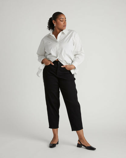 Dakota Twisted Leg Jeans - Jet Black | Universal Standard