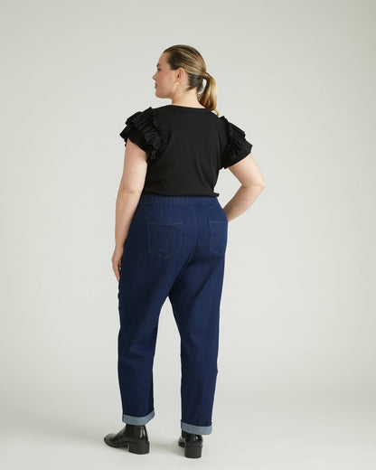 ComfortDenim Drawstring Jeans - Dark Indigo | Universal Standard